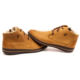 Polbut 339 scarpe rosse da uomo marrone arancia 5