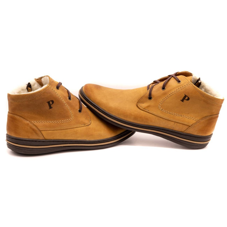 Polbut 339 scarpe rosse da uomo marrone arancia 5
