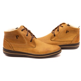 Polbut 339 scarpe rosse da uomo marrone arancia 4