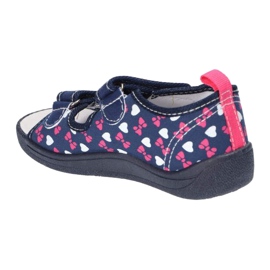American Club Ciabatte sandali americane, inserto in pelle TEN19/22 Blu navy 1