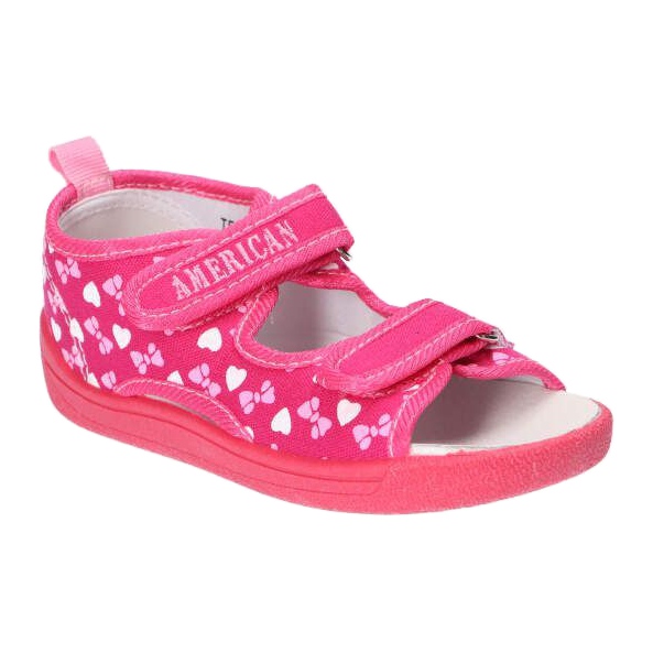 American Club Ciabatte sandali americane, inserto in pelle TEN19/22 Rosa 5