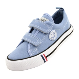 Sneakers blu americane American Club LH63/22 3