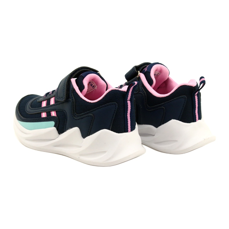 Scarpe sportive da ragazza American Club HL58/22, di colore blu navy 5