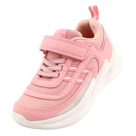 Scarpe sportive da ragazza American Club HL58/22, di colore rosa 3