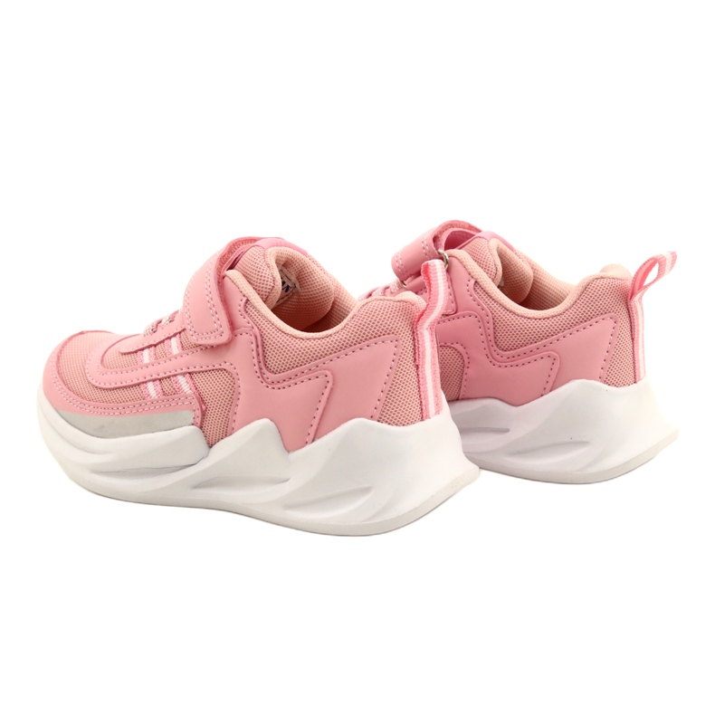 Scarpe sportive da ragazza American Club HL58/22, di colore rosa 5