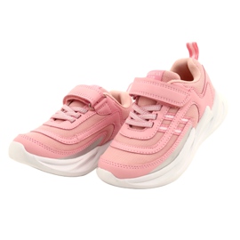 Scarpe sportive da ragazza American Club HL58/22, di colore rosa 2