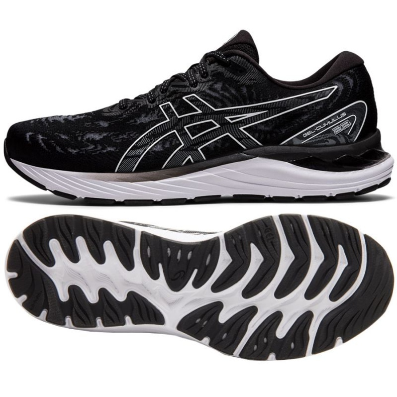 Asics Gel-Cumulus 23 M 1011B012 001 scarpe da corsa nero 1