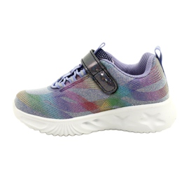 American Club Scarpe sportive ADI LED incandescente Velcro ES87 / 22 viola 1