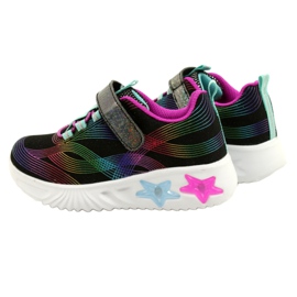 American Club Scarpe Sportive ADI LED Velcro Incandescente ES87 / 22 Nero multicolore 6