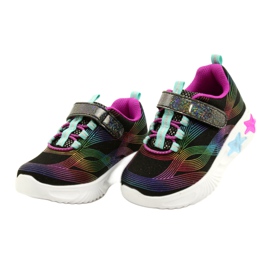 American Club Scarpe Sportive ADI LED Velcro Incandescente ES87 / 22 Nero multicolore 2