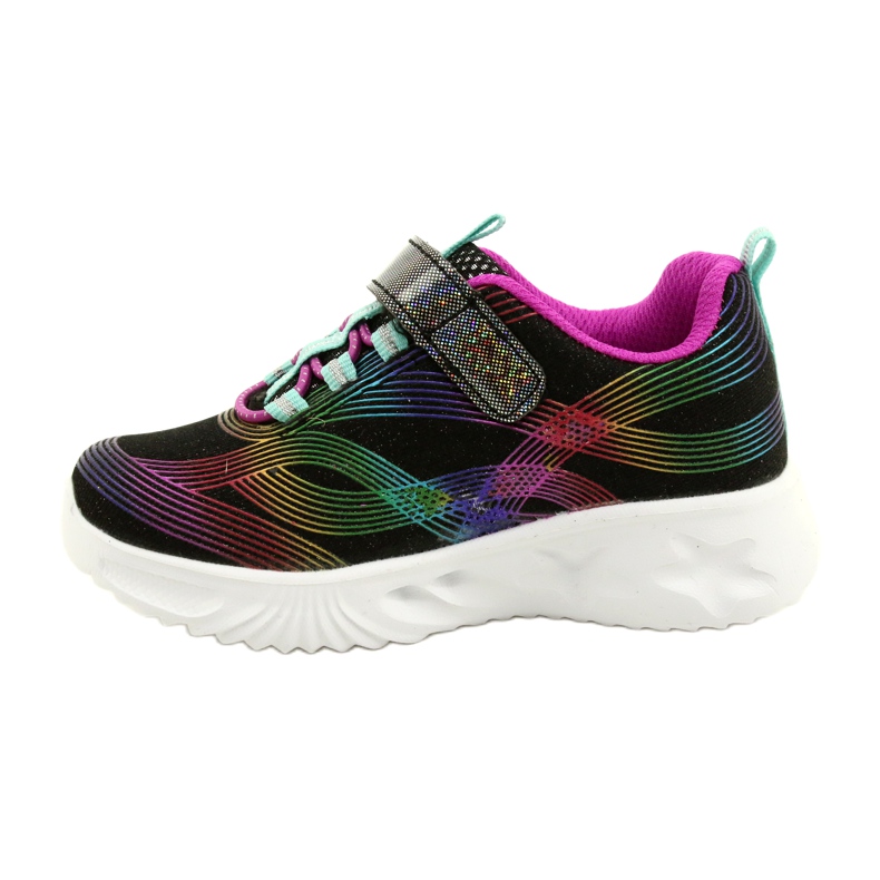 American Club Scarpe Sportive ADI LED Velcro Incandescente ES87 / 22 Nero multicolore 1