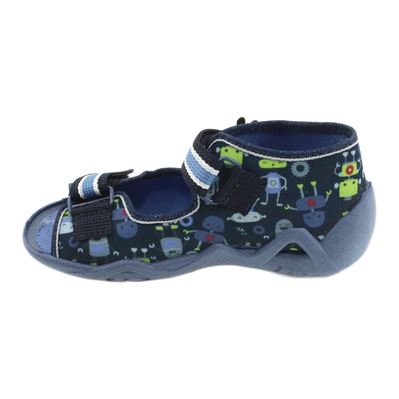 Ciabatte per bambini Befado con velcro 250P097 blu navy 2