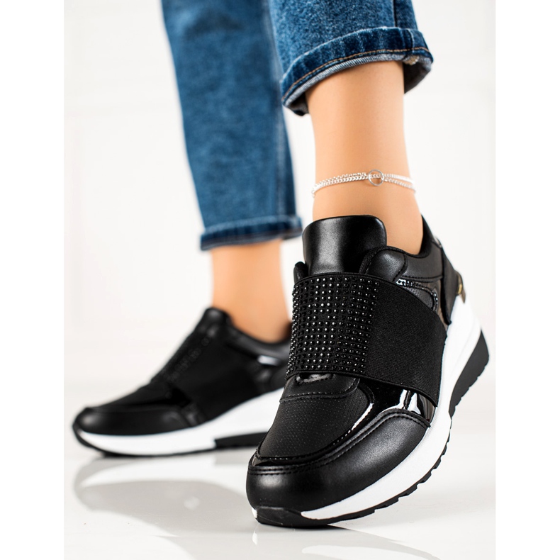 Weide Sneakers Slip-on Con Cristalli nero 1