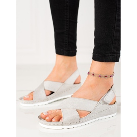 Vinceza Sandali In Pelle Scamosciata Con Velcro VICEZA grigio 1