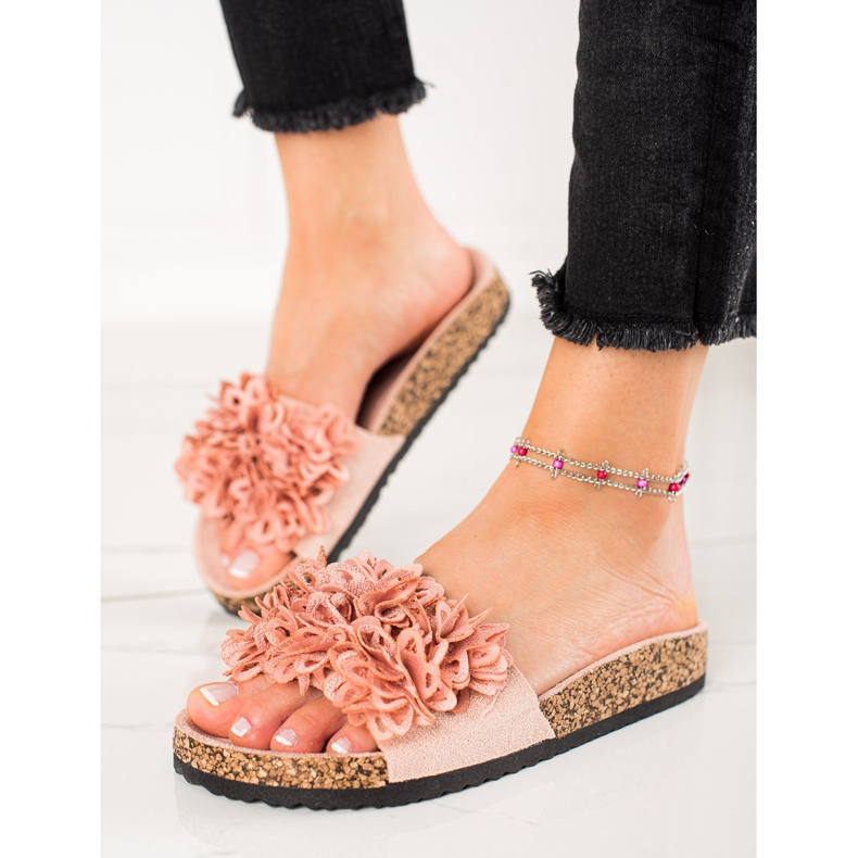 Vinceza Pantofole Rosa Con I Fiori VICEZA 1