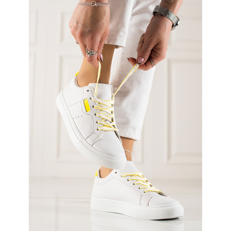 TRENDI Scarpe Sportive Bianche Con Ecopelle bianco 1