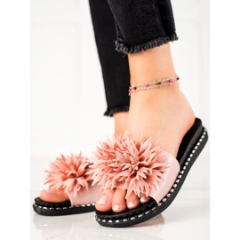 Vinceza Pantofole a fiore VICEZA rosa 1