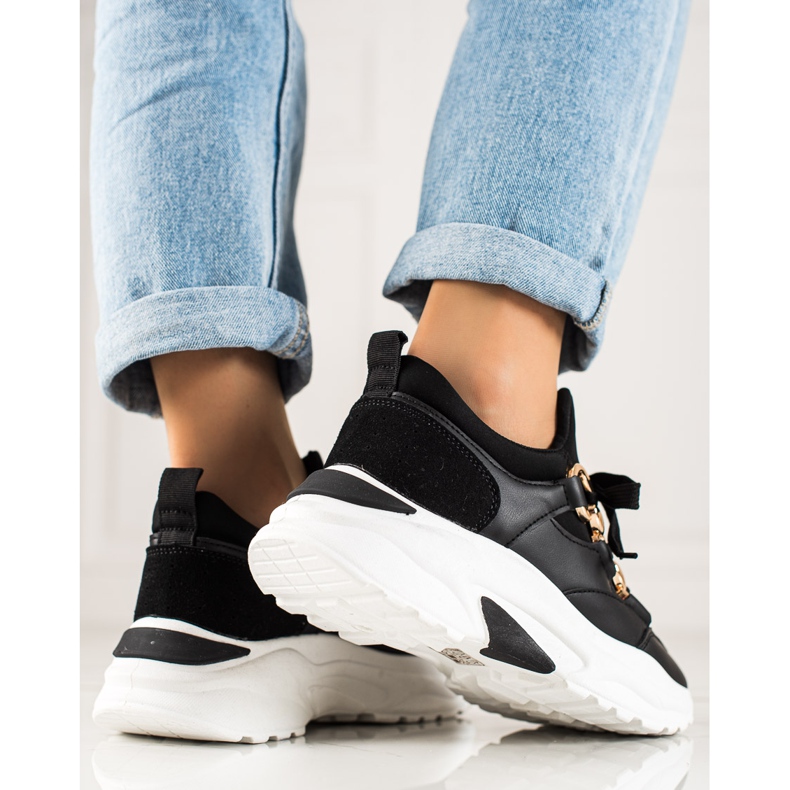 TRENDI Scarpe da ginnastica alla moda nero 1