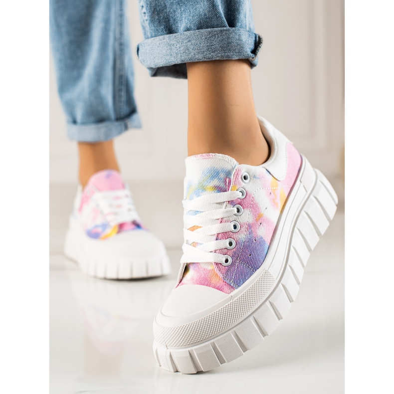 TRENDI Sneakers Colorate Sulla Piattaforma multicolore 1