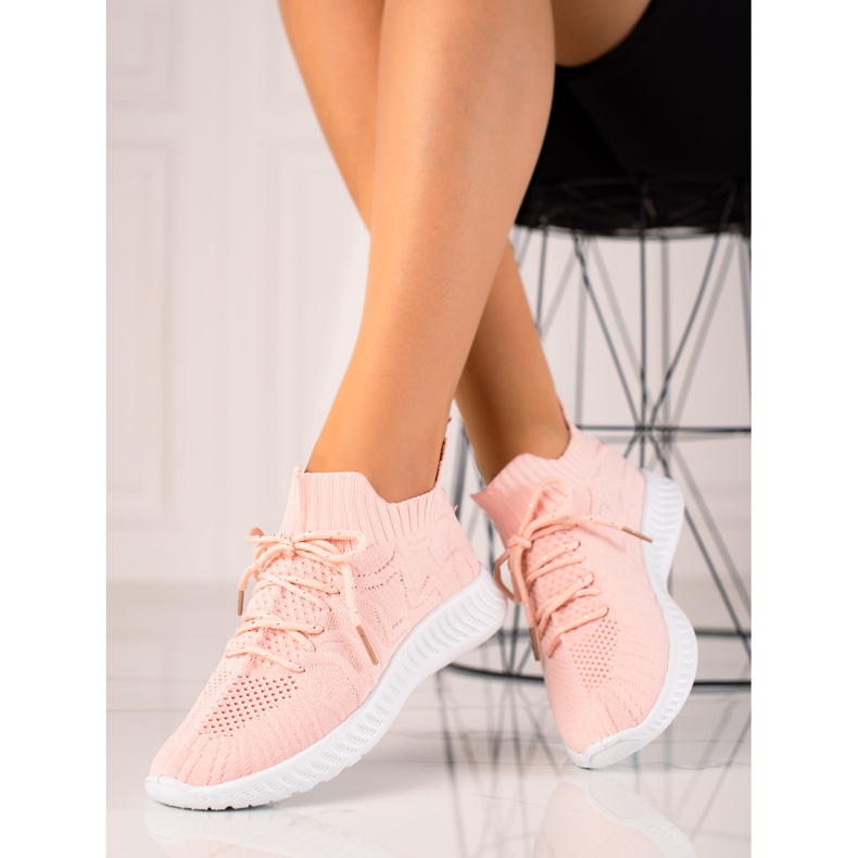 TRENDI Scarpe comode per lo sport rosa 1