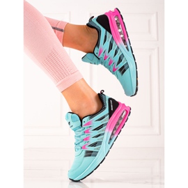 TRENDI Scarpe sportive di moda nero blu rosa 1