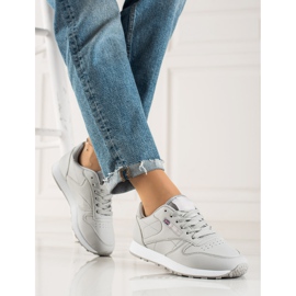 TRENDI Classiche scarpe sportive grigie grigio 1