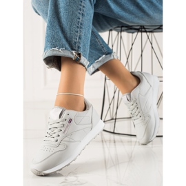 TRENDI Classiche scarpe sportive grigie grigio 2