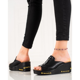 VINCEZA Sandali con Zeppa nero 1