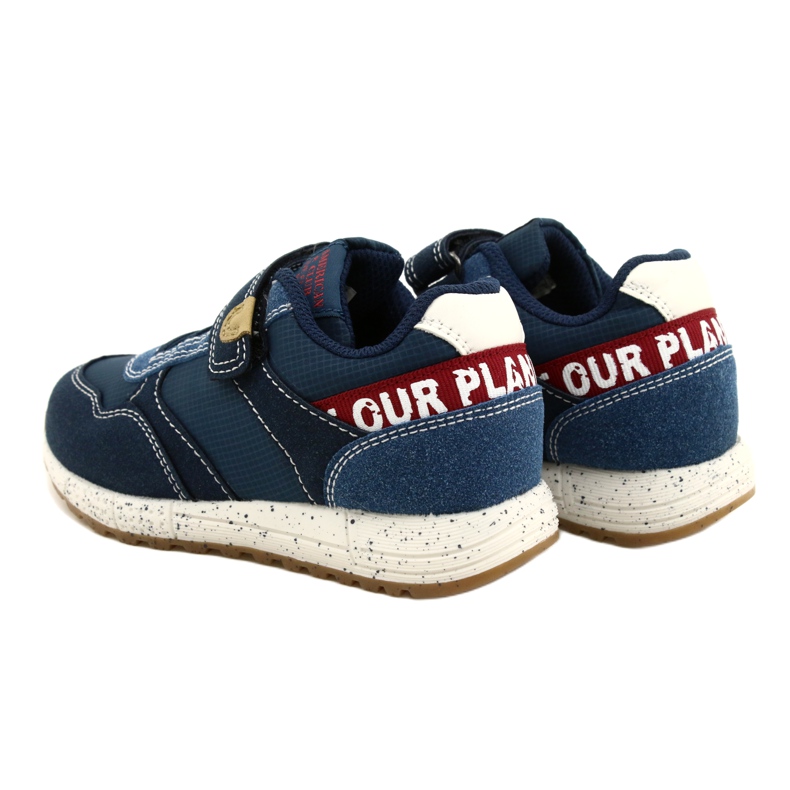American Club Scarpe sportive americane ADI Velcro ES86/22 Navy blu 6