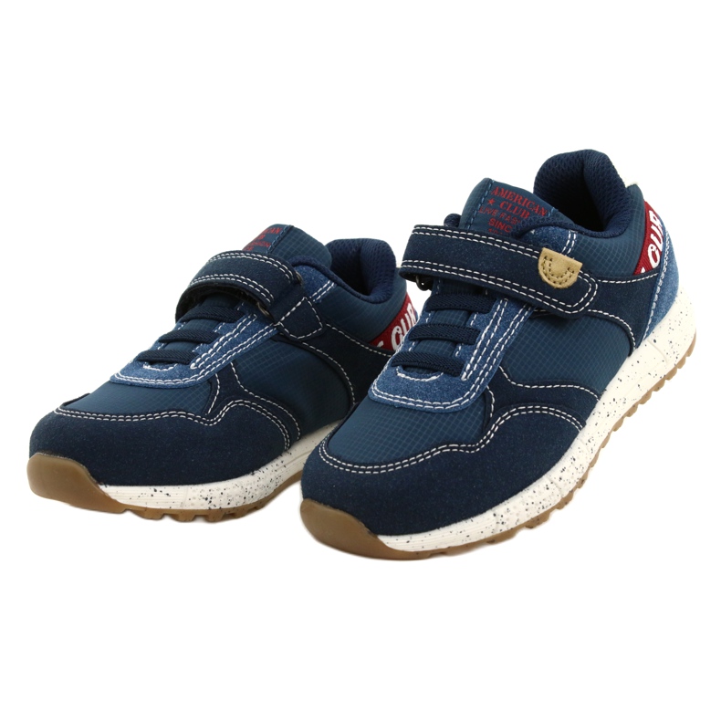American Club Scarpe sportive americane ADI Velcro ES86/22 Navy blu 3