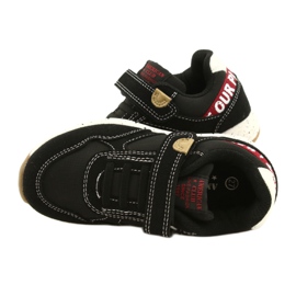 American Club Scarpe sportive americane con velcro ES86/22 nere nero 5