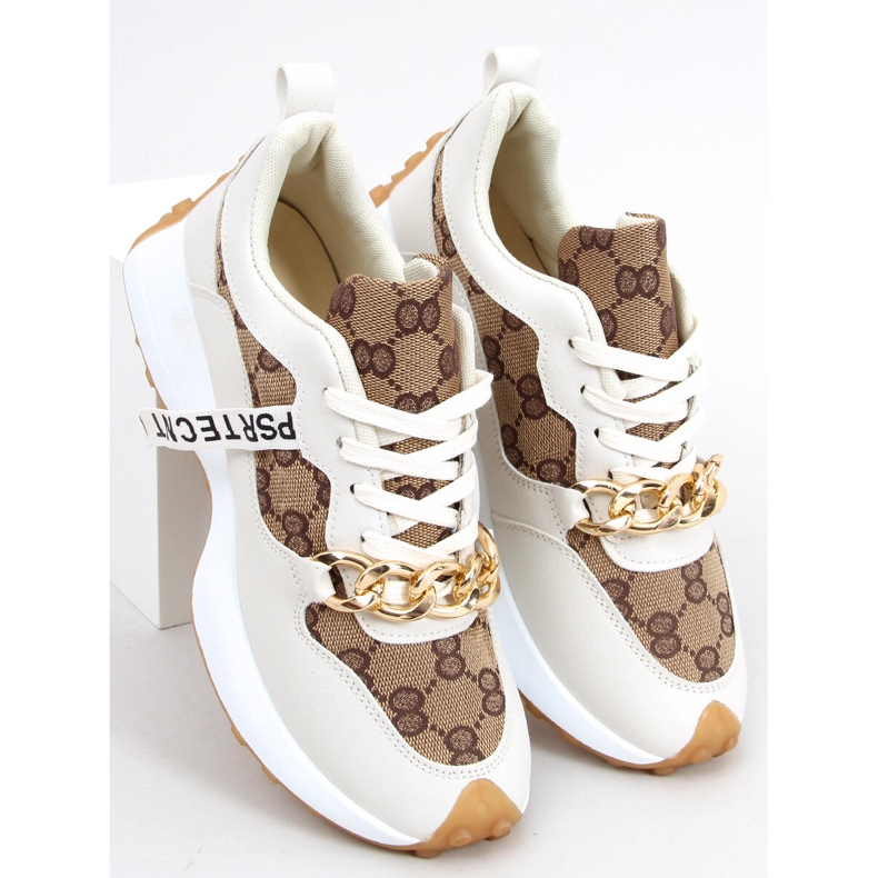 Sneakers con catena Elena Beige 2