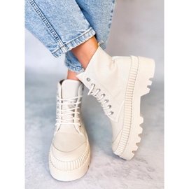 Sneaker da trekking Costa Beige alta fino alla caviglia 1