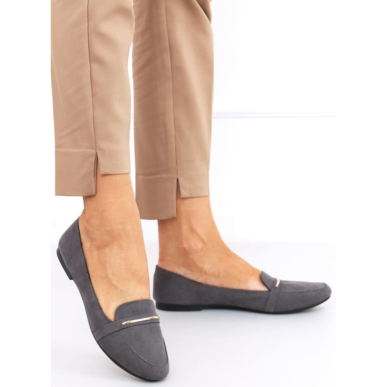 Mocassini da donna Pinto Grey grigio 1