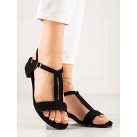Vinceza Sandali classici VICEZA in camoscio nero 1