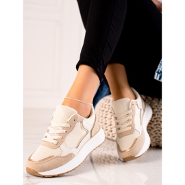 Marquiz Sneakers sportive alla moda beige 1