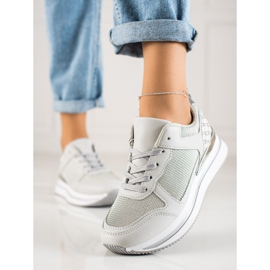 Diamantique Sneakers Argento Con Rete grigio 1