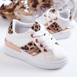 FR1 Scarpe Sportive in Pelle Leopard Bianco Trixie 2