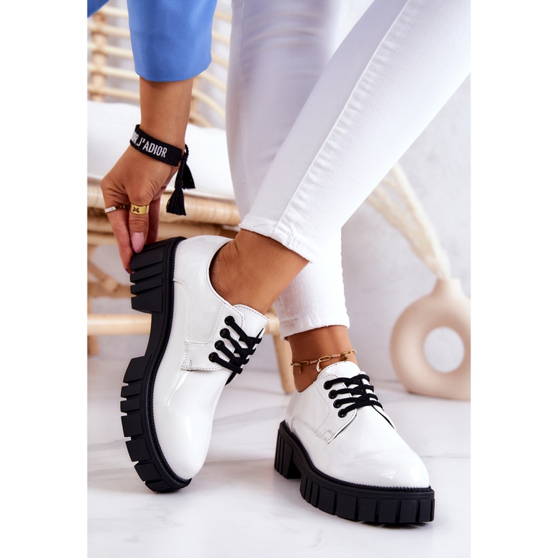 Scarpe laccate alla moda La.Fi White Hallie bianco 2