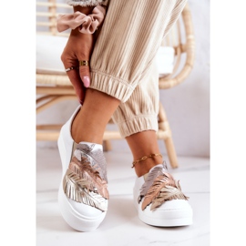 Sneakers da donna in pelle Slip-On Maciejka 05488-11 Bianche bianco 2