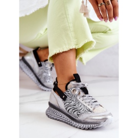 Sneakers da donna Maciejka in pelle 04916-03 Grigie grigio 1