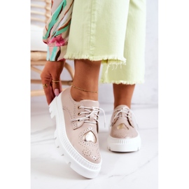 FILIPCZYK Scarpe In Pelle Con Cuori Beige Curtis 1