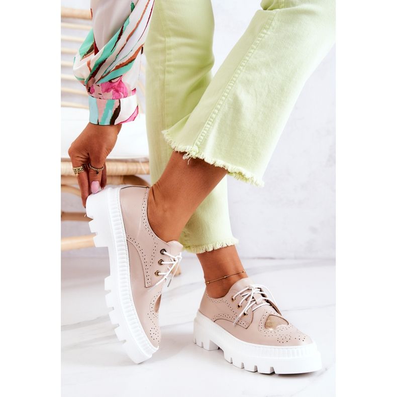 FILIPCZYK Scarpe In Pelle Con Cuori Beige Curtis 2