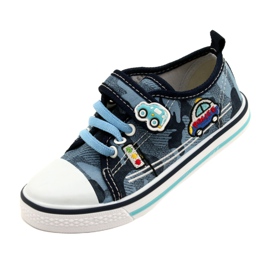 American Club Sneakers americane scarpe da bambino con inserto in pelle TEN54/22 Moro ['blu navy', 'blu'] blu 3