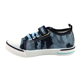 American Club Sneakers americane scarpe da bambino con inserto in pelle TEN54/22 Moro ['blu navy', 'blu'] blu 1