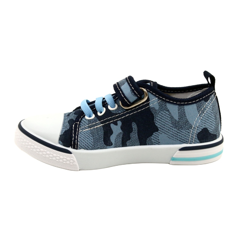 American Club Sneakers americane scarpe da bambino con inserto in pelle TEN54/22 Moro ['blu navy', 'blu'] blu 1