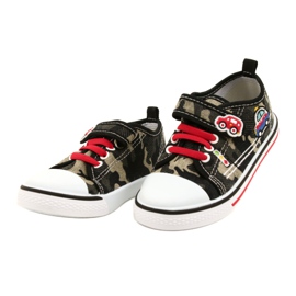 American Club Sneakers americane scarpe da bambino con inserto in pelle TEN54/22 Moro beige nero 2