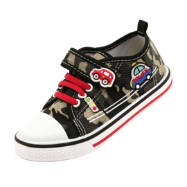 American Club Sneakers americane scarpe da bambino con inserto in pelle TEN54/22 Moro beige nero 3