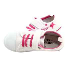 Sneakers Beety American Club inserto in pelle bianca 4
