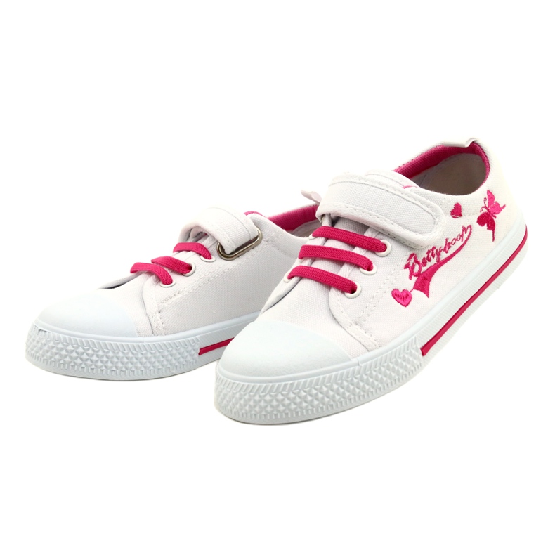 Sneakers Beety American Club inserto in pelle bianca 2